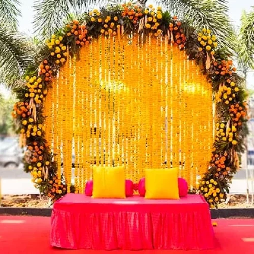 Haldi Decoration in Kolkata | Affordable & Premium Designs - Golden ...